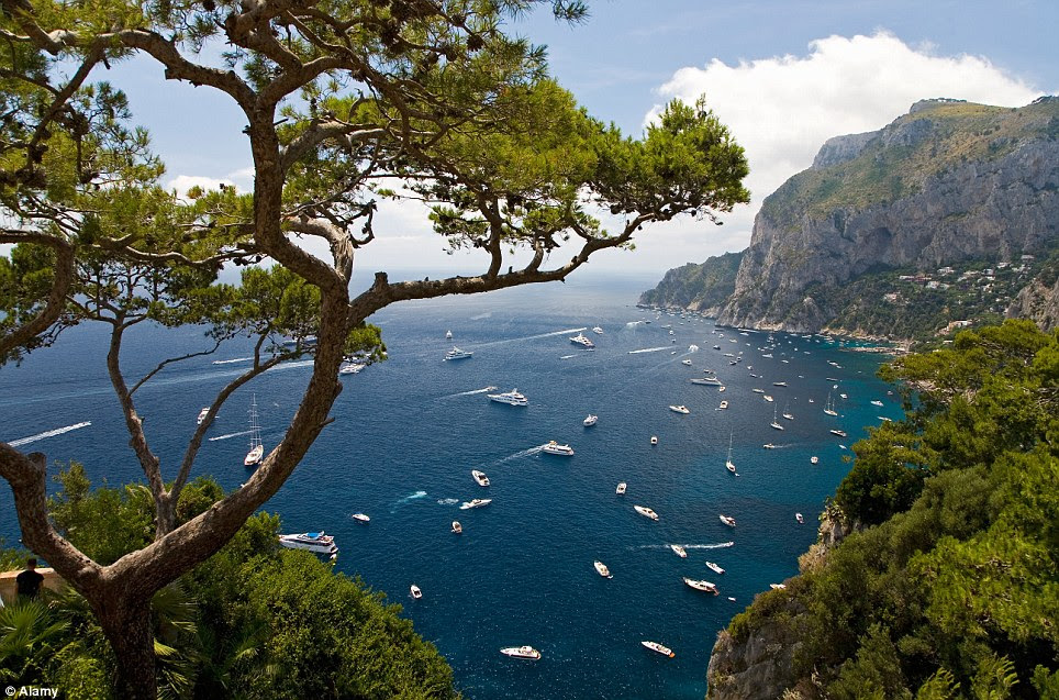Seventh place: Luxuriant, extraordinary, and with a mild climate. Capri, just off the coast of Italy south of the bay of Napoli, has been visited over the centuries by intellectuals, artists and writers enthralled by its beauty. Visitors speak in glowing terms of its mix of history, nature and culture, and the exclusive feel of some of its busy ports is counteracted by a host of smaller harbours accessed only by boat. One of Italy's sparkling jewels
