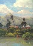 Hillside Dwellings - Postcard from Hawaii - Posted on Saturday, March 21, 2015 by Laurel Daniel