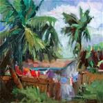 Washday In Paradise - Posted on Monday, February 23, 2015 by Mary Maxam