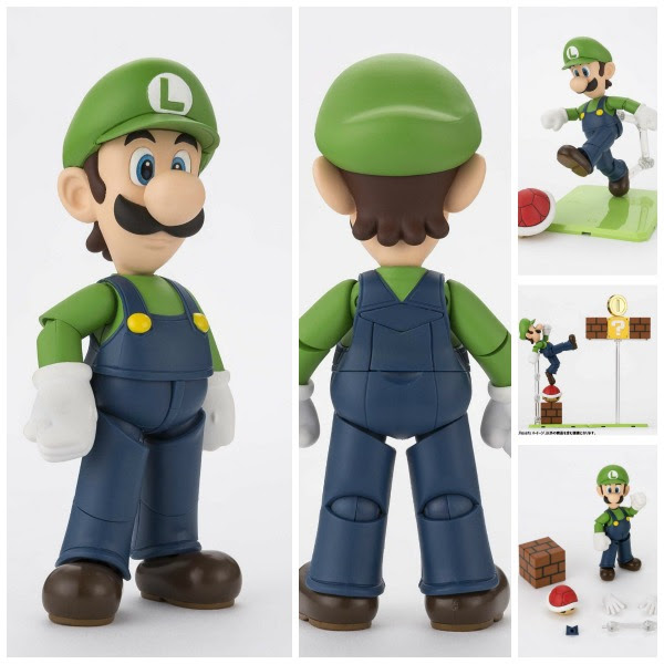 LUIGI FIGURA 11 CM SUPER MARIO BROS SH FIGUARTS LUIGI FIGURA 11 CM SUPER MARIO BROS SH FIGUARTS