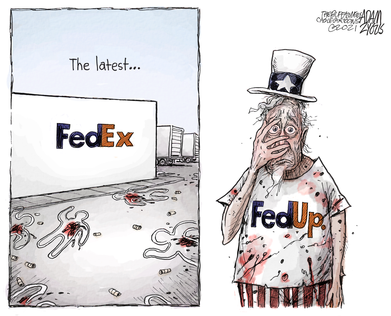 MASS SHOOTING, FEDEX, FED UP, GUNS, VIOLENCE, ASSAULT WEAPONS
