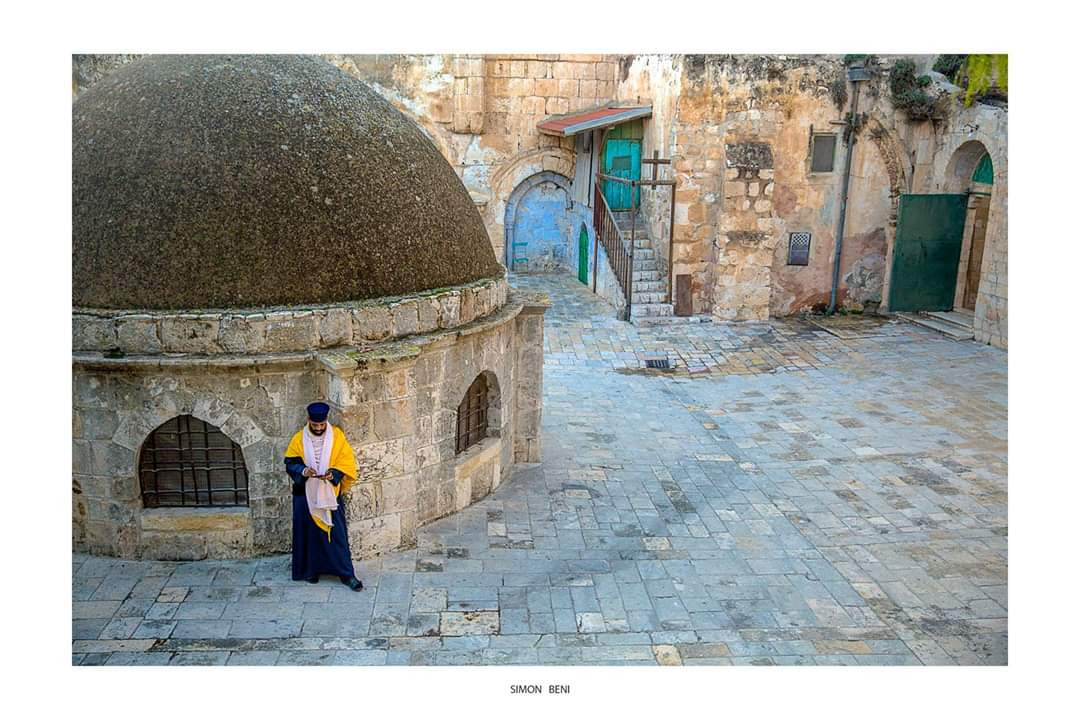 DEIR as-SULTAN Ethiopian village on the rooftop of the Holy Sepulcher