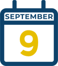September 9 Calendar Icon