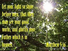 Image result for MATTHEW 5:16