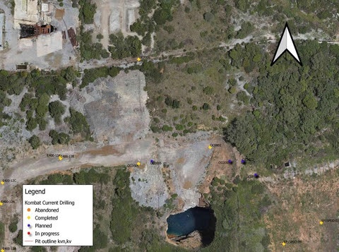 Figure 1: Map of the Kavango Program Area Showing the Location of Holes 2, 3 and 4 in the Kavango East Area The holes 2, 3 and 4 are located the heart of the Kavango Trend in the East 600 (Ore Cap) Pit. (Graphic: Business Wire)