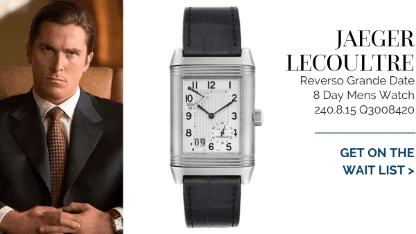 Jaeger LeCoultre Reverso Grande Date in The Dark Knight Trilogy