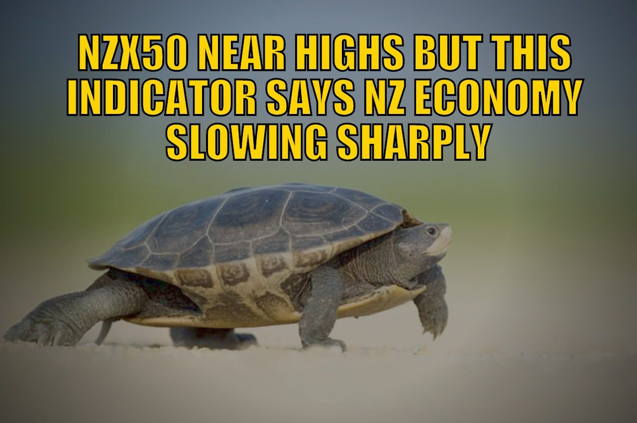 NZX50 Near Highs But This Indicator Says the NZ Economy is Slowing Sharply