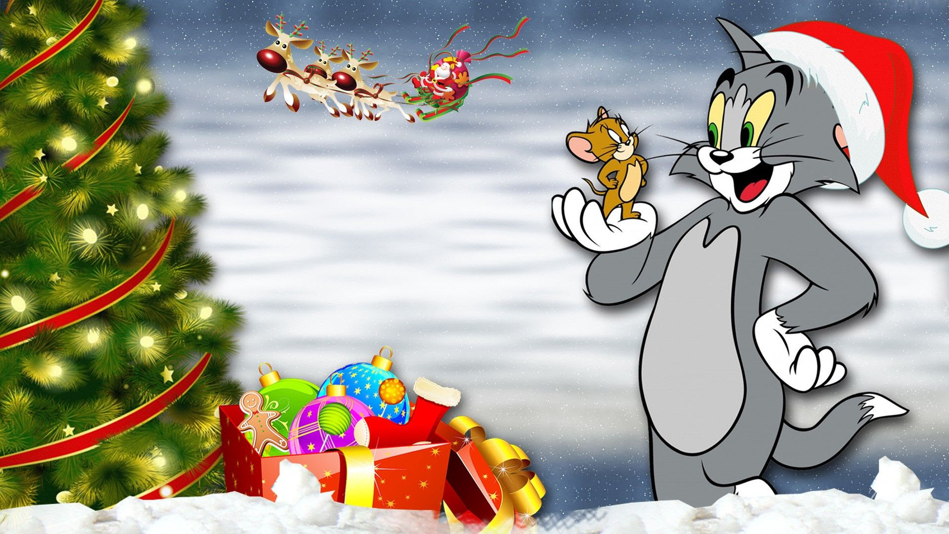 Tom and Jerry Christmas Eve | Tom and jerry wallpapers, Tom and jerry cartoon, Tom and jerry pictures