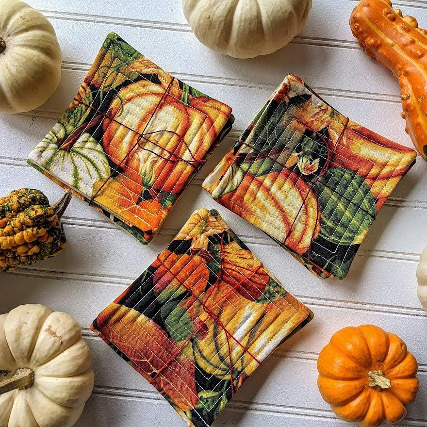 Squash Quilted Coasters