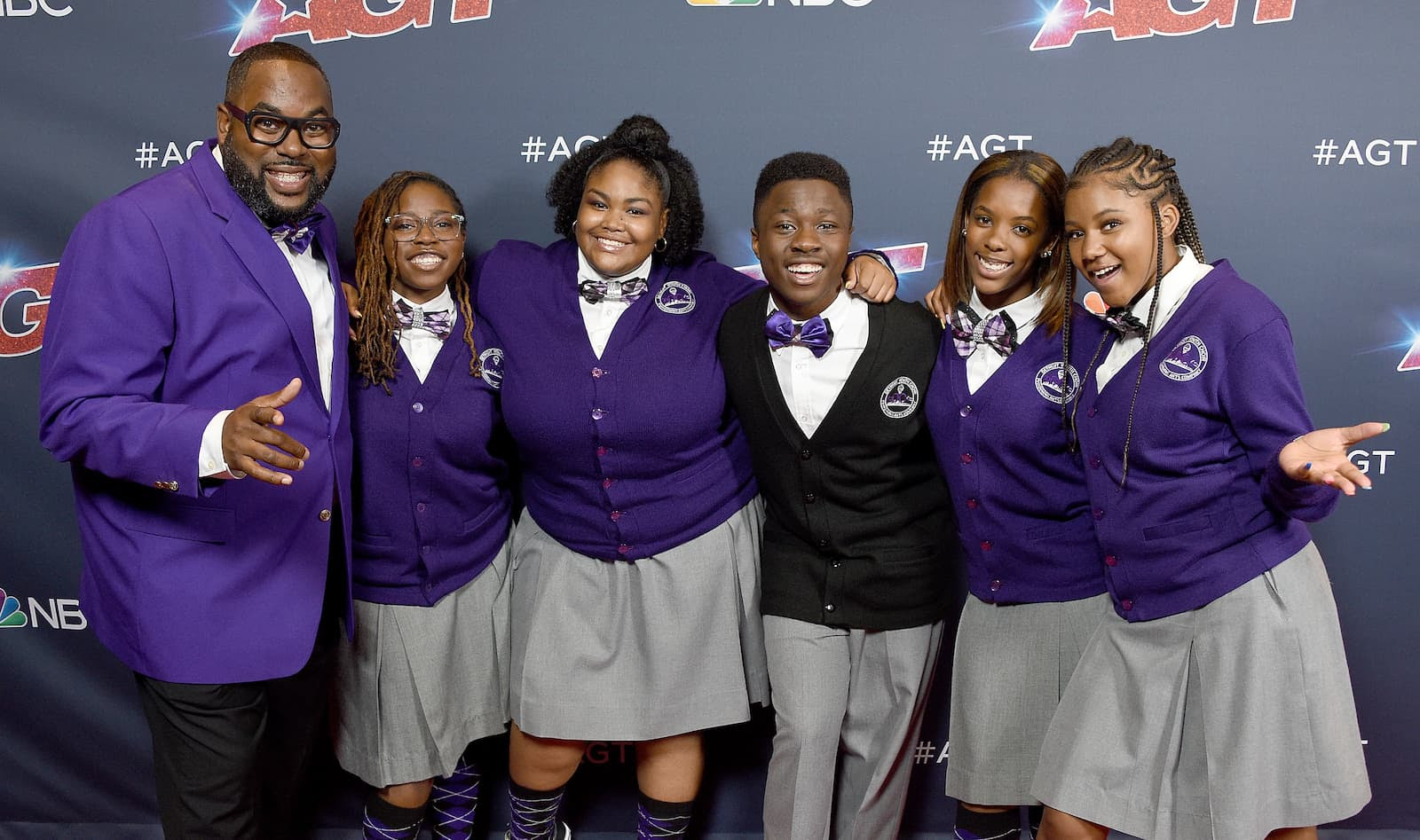 Detroit Youth Choir arrives at "America's Got Talent" Season 14 Live Show Red Carpet at Dolby Theatre on August 27, 2019 in Hollywood, California.