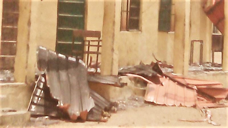  Destruction after kidnapping of Chibok high school girls in April 2014. (Voice of America, Yaroh Dauda)
