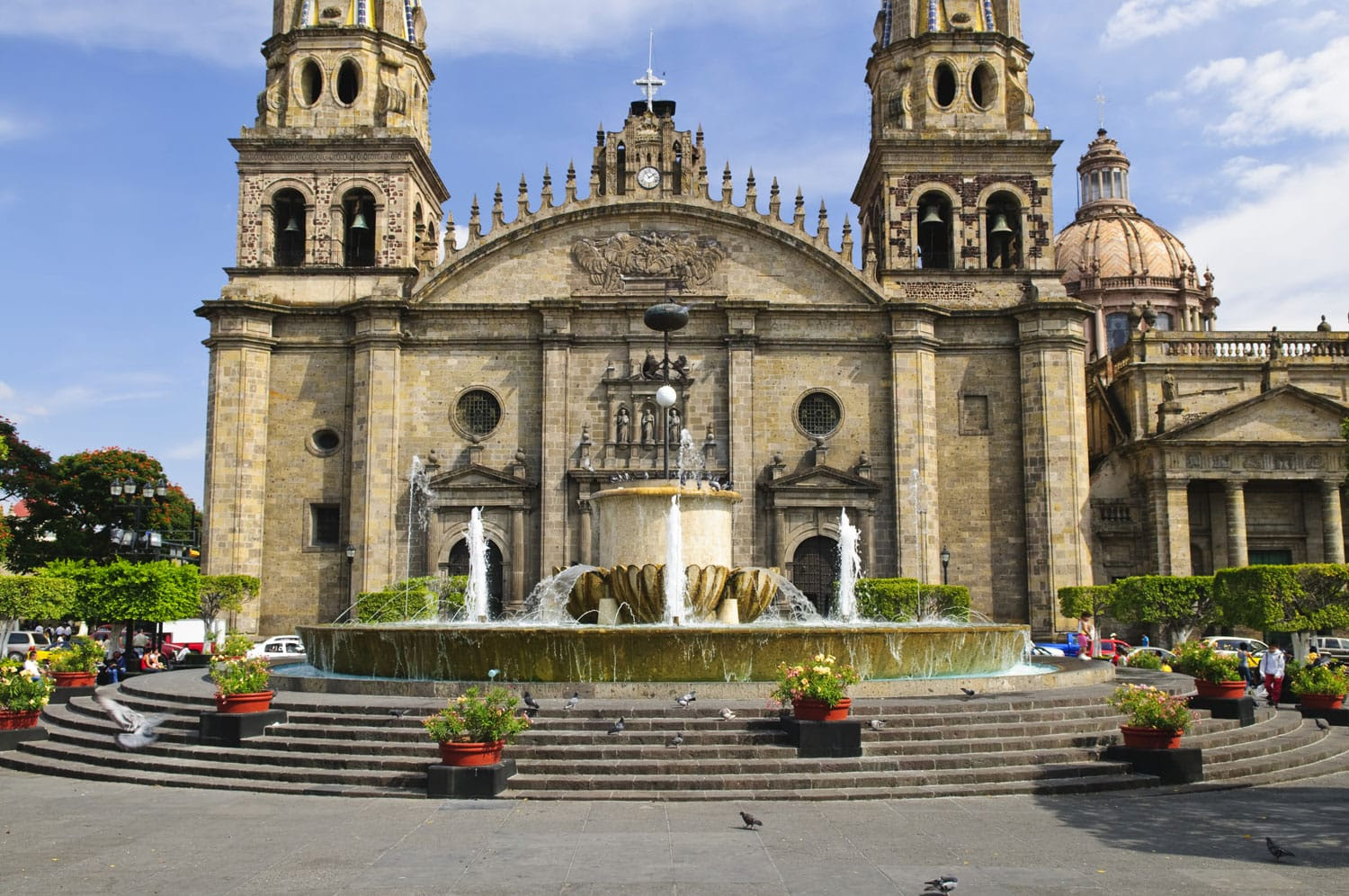 Guadalajara, Jalisco, Meksika tarihi merkezinde katedral