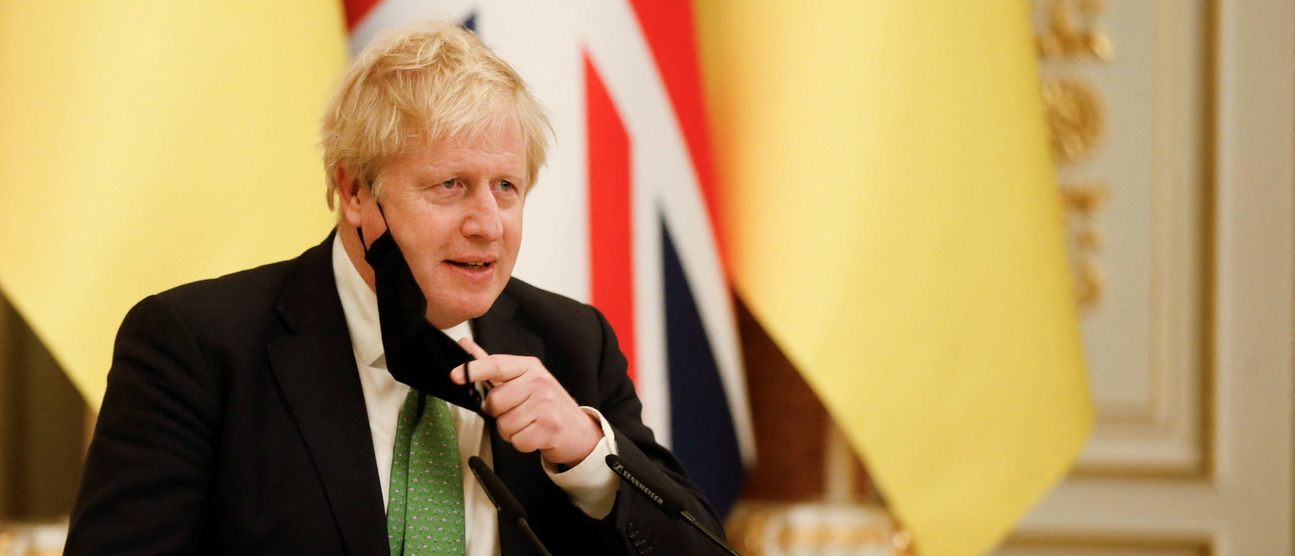 British Prime Minister Boris Johnson Makes Surprise Visit To Kyiv