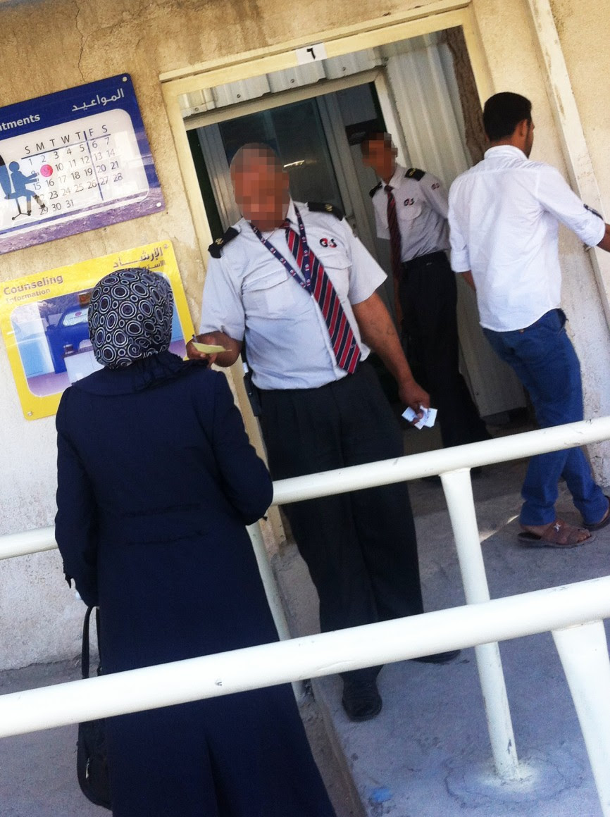 G4S guards in Amman, Jordan at UNHCR location