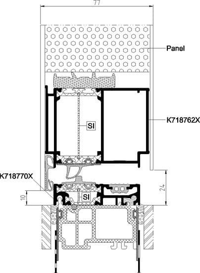 panel doors double-sided overlay