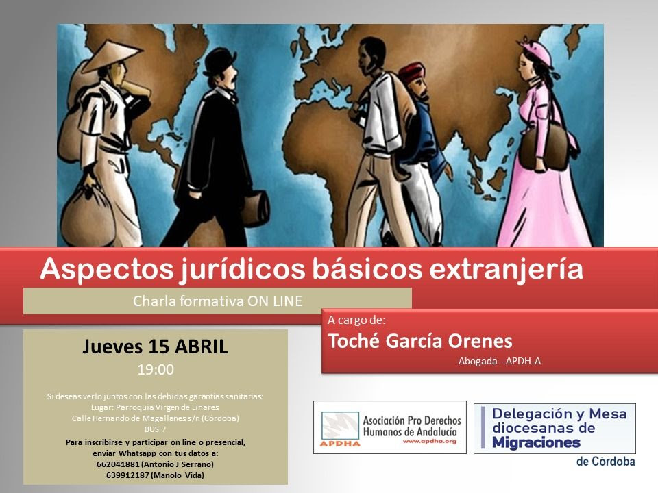 Córdoba: Aspectos jurídicos básicos de extranjería | Charla online