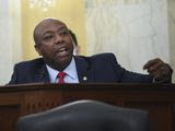 In this June 10, 2020, file photo, Sen. Tim Scott, R-S.C., speaks during a Senate Small Business and Entrepreneurship hearing to examine the implementation of Title I of the CARES Act, on Capitol Hill in Washington. Initially reluctant to speak on race, Scott is now among the Republican Party&#39;s most prominent voices teaching his colleagues what it&#39;s like to be a Black man in America. (Kevin Dietsch/Pool via AP) **FILE**