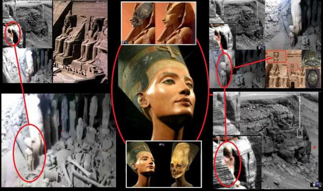 Statue on Mars and in Egyptian tomb. Videos. 