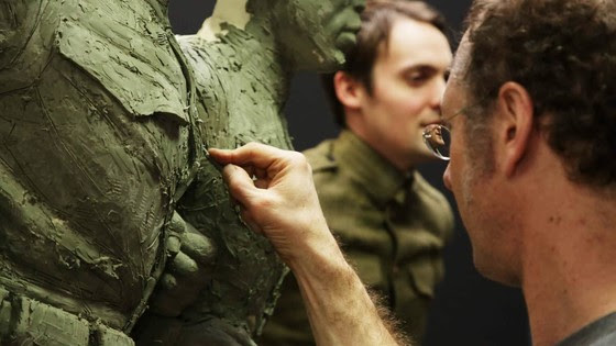 Sabin Howard sculpting soldier 1