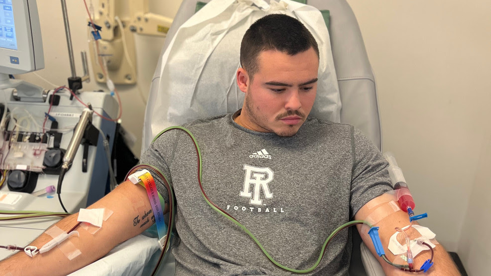  URI football player saves life with stem cell donation