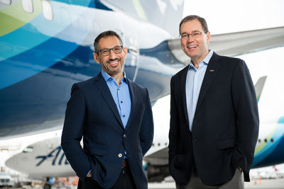Alaska Airlines today announced Brad Tilden (right) will retire as chief executive officer on March 31, 2021, and Ben Minicucci (left), president of Alaska Airlines and a member of the Alaska Air Group board, will succeed him. Tilden will continue to serve as Alaska’s board chair.