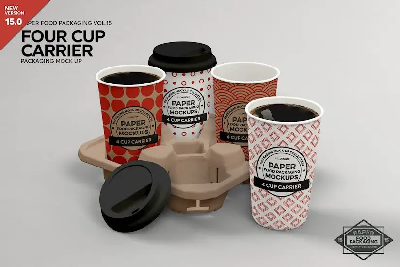 21 Nice Cup Holder Mockups (Both Free & Premium) Onedesblog