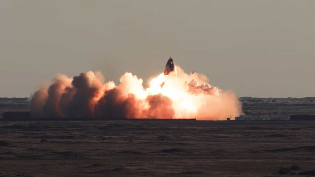 Vídeo mostra o teste 'explosivo' do novo foguete da SpaceX