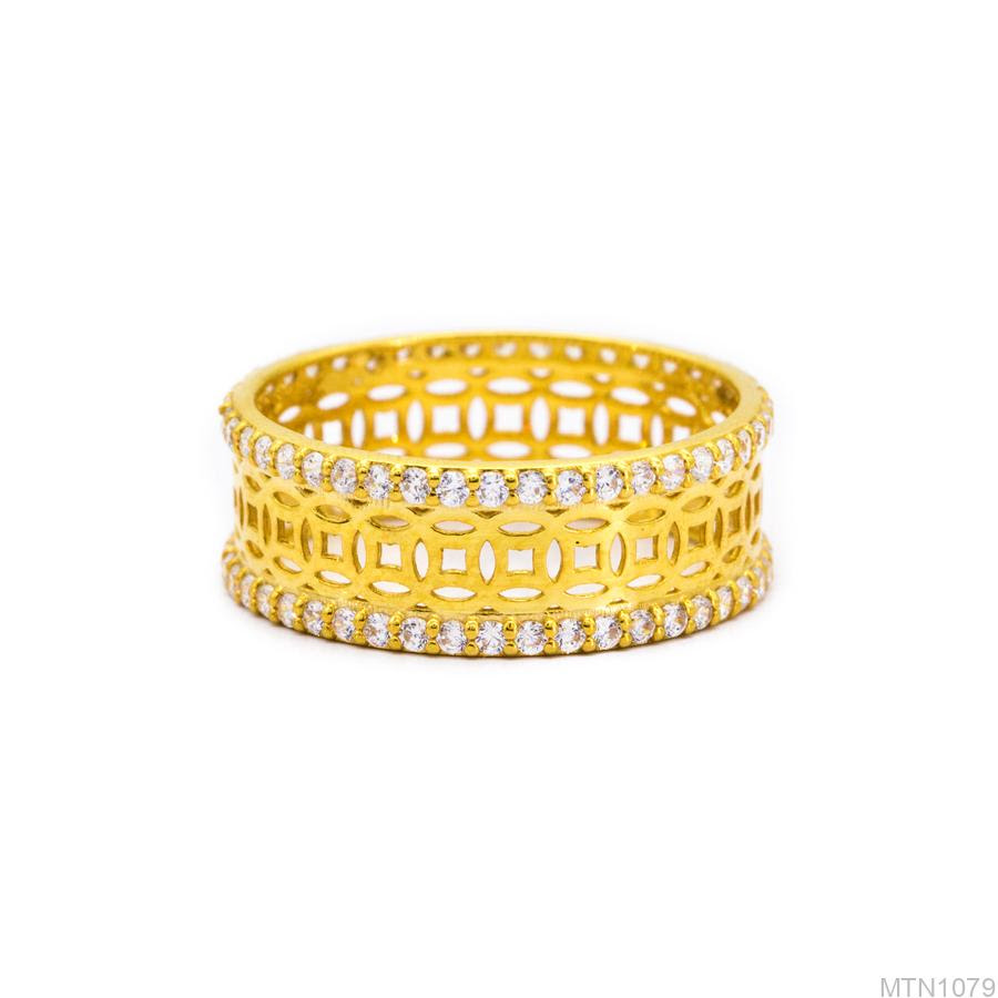 MTN1079-2 Nhẫn nữ kim tiền vàng 18k