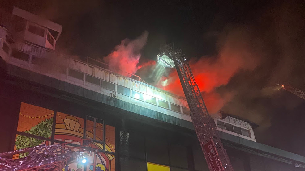  Fire breaks out at Suffolk Downs