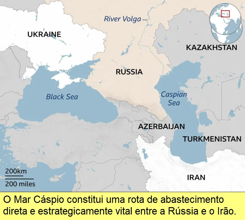 Países que bordean el Mar Caspio.