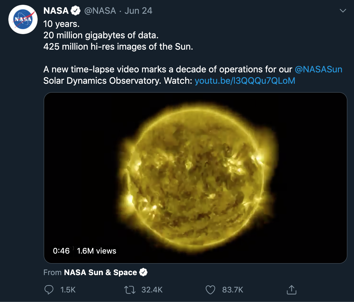 Screenshot from Twitter