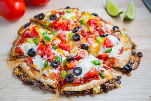 Taco Quesadilla Pizzas