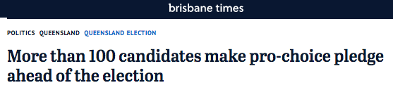 Brisbane Times coverage of polling