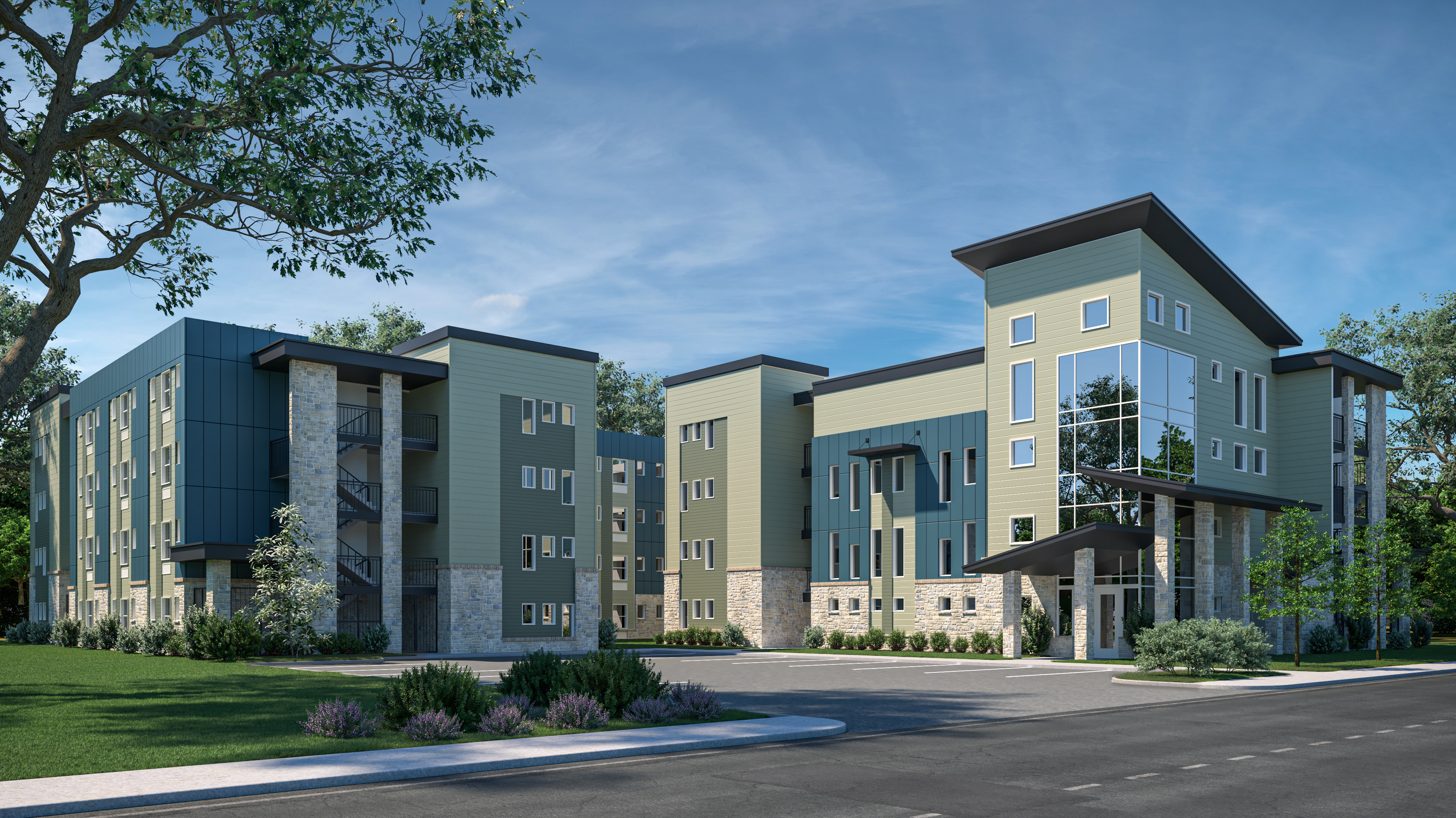 Rendering of Cady Lofts property - which is similar in layout and design to The Roz multi-family development. 