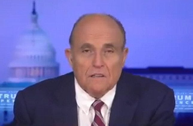 WHAT? Rudy Giuliani Says Votes Were Sent Out Of Country And Counted By Company From Venezuela Rudy-Giuliani-Smartmatic