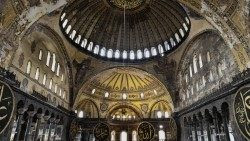 Istanbul, l'interno della Basilica di Santa Sofia