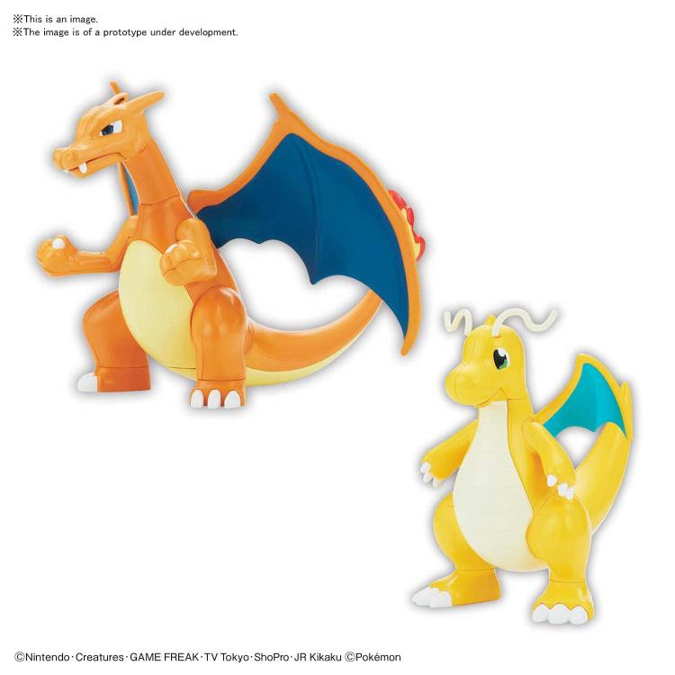 Image of Pokemon Charizard and Dragonite Model Kit - AUGUST 2020
