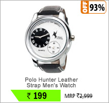 Polo Hunter Leather Strap Men's Watch
