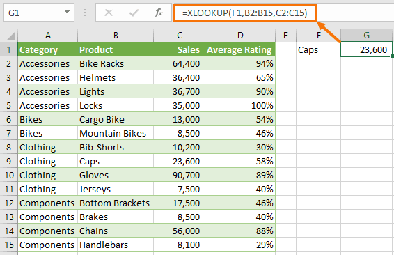 simple XLOOKUP