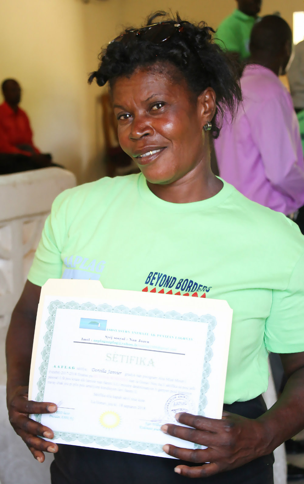 Dorsilia, a leader in the Adult Survivor of Child Slavery Network