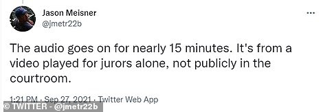 In a string of tweets, reporter Jason Meisner revealed the dialogue shared between Kelly and one of his victims during a sexual encounter