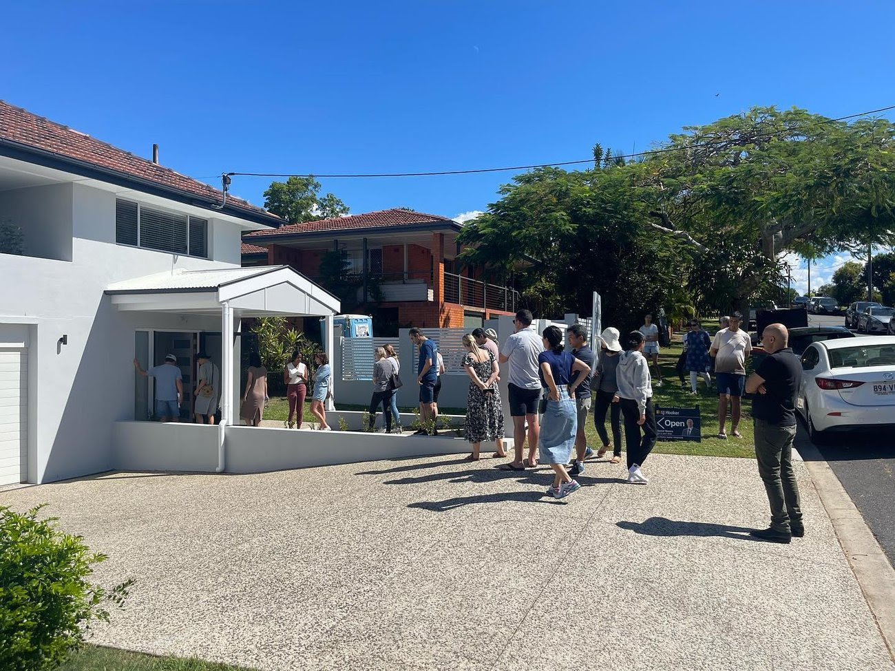 Buying crowds at Brisbane open homes