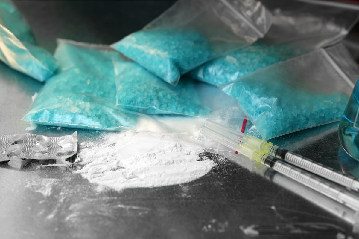 P6AS could potentially save lives if injected after overdoses of drugs such as methamphetamine (pictured)