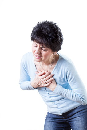 Woman Having Heart Attack