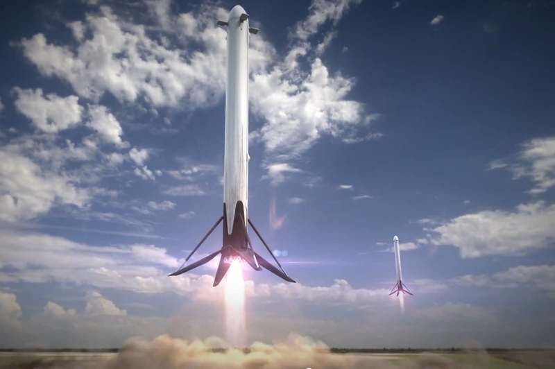 Image result for spacex heavy lift rocket
