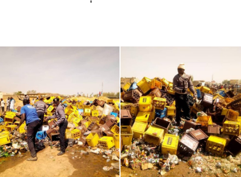Gov Ganduje promises to increase salaries of Hisbah officials following the recent destruction of N200m worth of alcohol in the state
