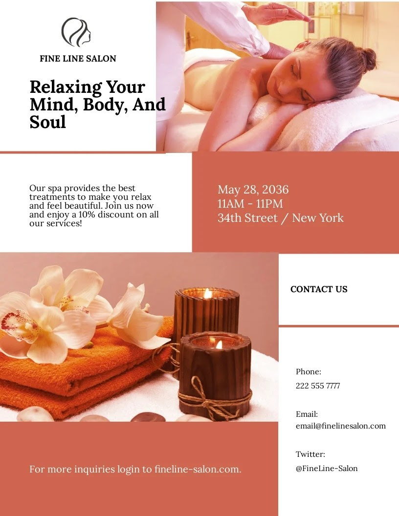 8+ FREE Spa Flyer Templates [Customize & Download]