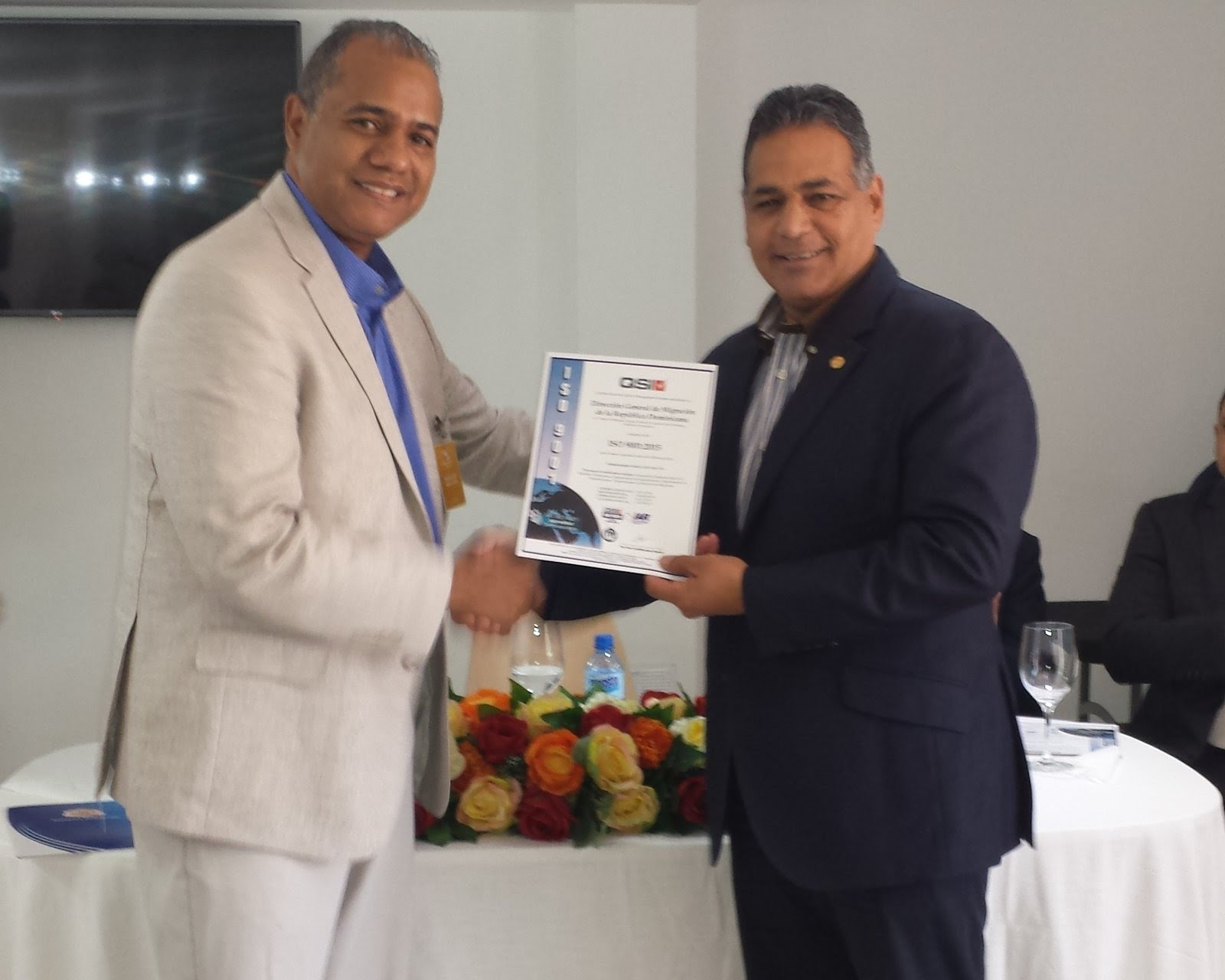 ISO 9001-2015 CERTIFICA A MIGRACION POR  CALIDAD DE  GESTION EN CONTROL MIGRATORIO.