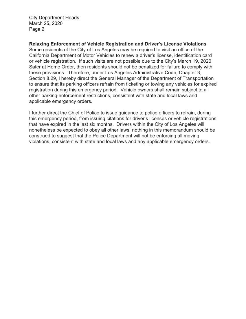 Mayor Relaxes Drivers License Renewals P2