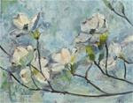 Dogwood Flowers, Spring Decor, Original oil by Carol DeMumbrum - Posted on Wednesday, March 4, 2015 by Carol DeMumbrum